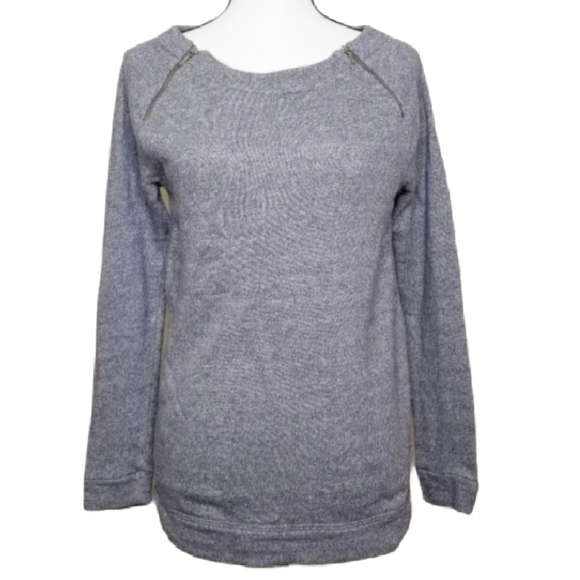 LOFT Tops - ANN TAYLOR LOFT CLASSY SWEATSHIRT WITH ZIPPERS